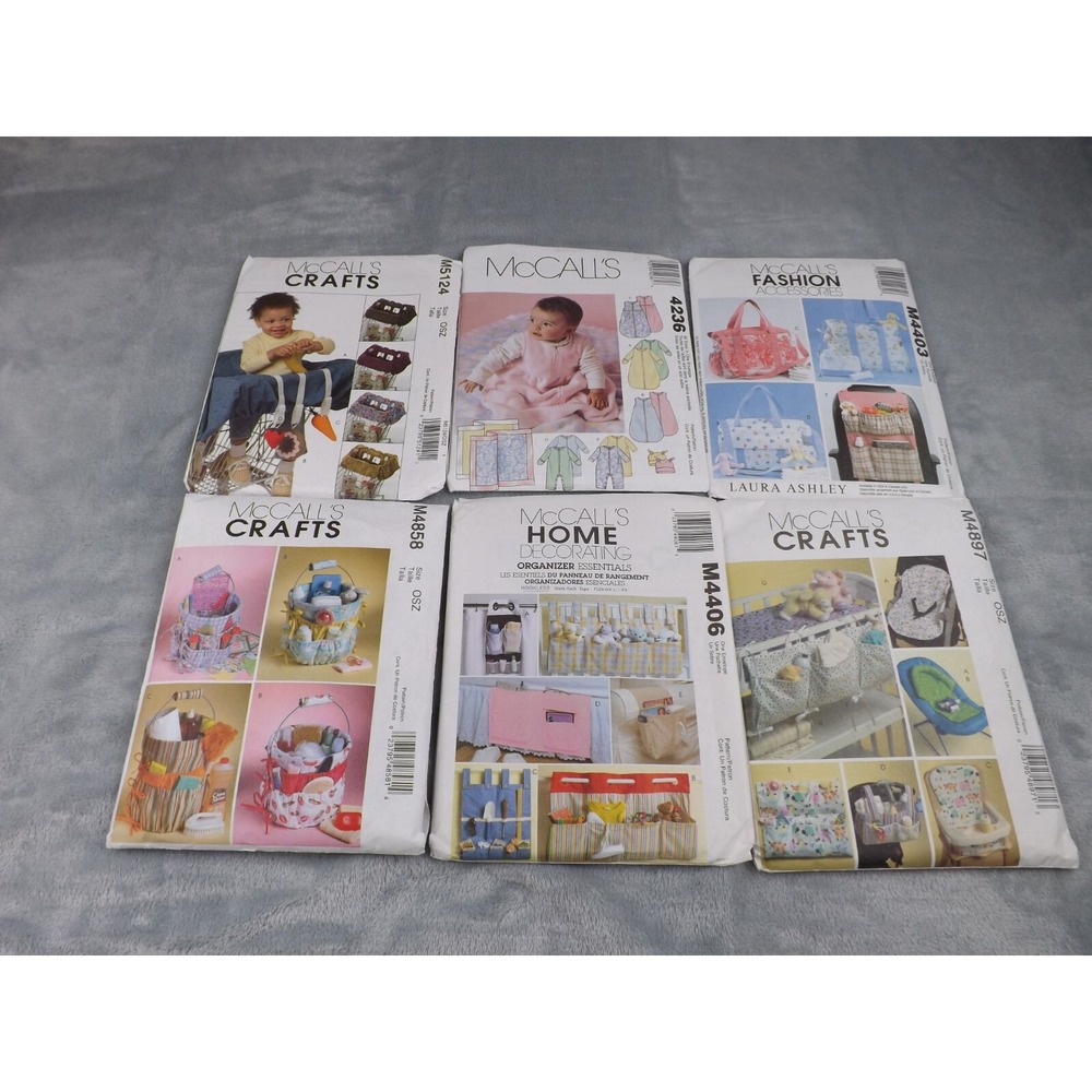 McCall's Patterns Baby New‎ Set of 6 Accessories & Clothing